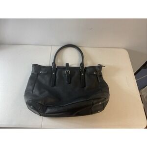 TUMI Black Saffiano Leather Business Large Tote Travel Laptop Breifcase 73177D
